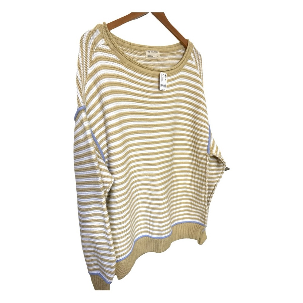 NWT WE THE FREE Asher Striped Pullover Sweater Size Large - Picture 3 of 6